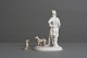 Friedrich II. mit Windspiel (zwei Hunde) 21 cm