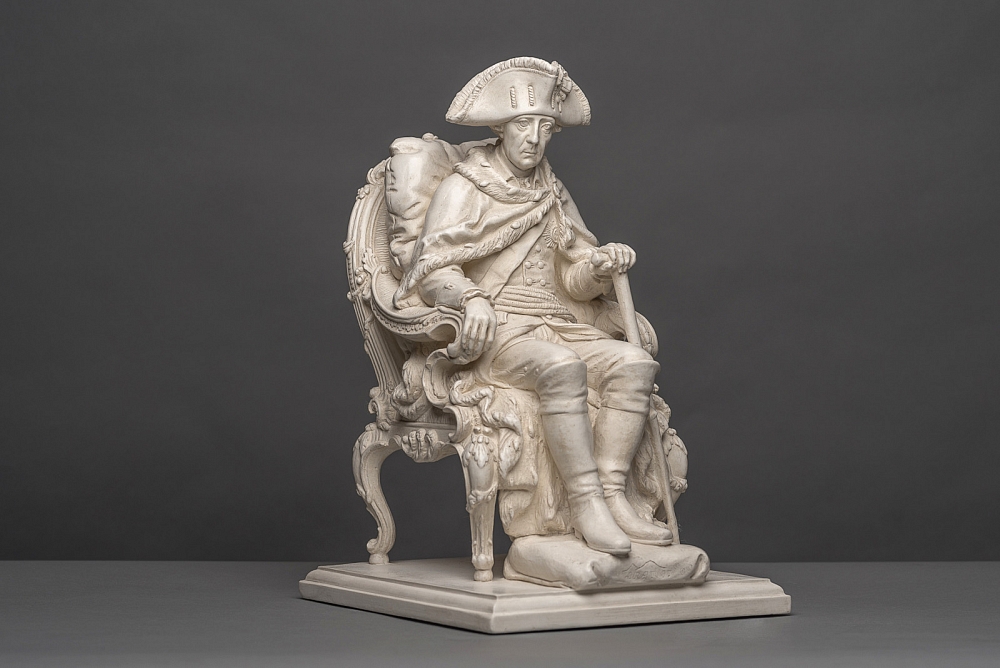 Der Alte Fritz Büste Friedrich der Grosse Skulptur König von Preussen Dekokopf