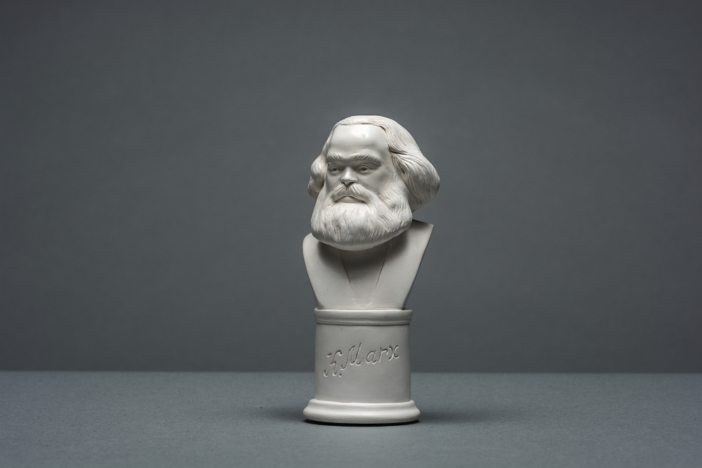 Karl Marx Büste Deko Kunst #098 14 cm Skulptur Dekoration kein Gips 