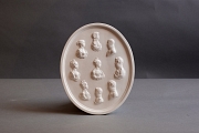 Relief oval mit Portaits preussi...